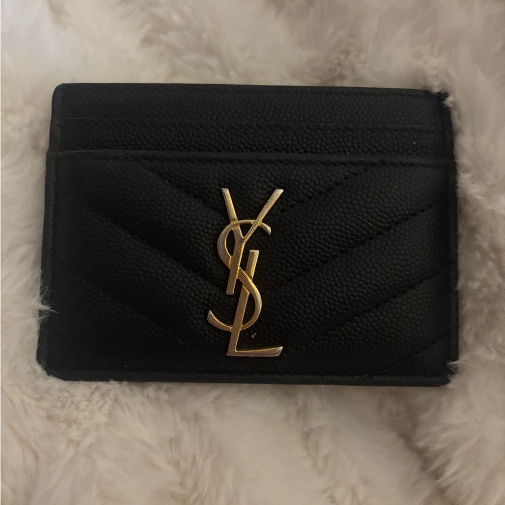 Yves Saint Laurent Black Card Holder